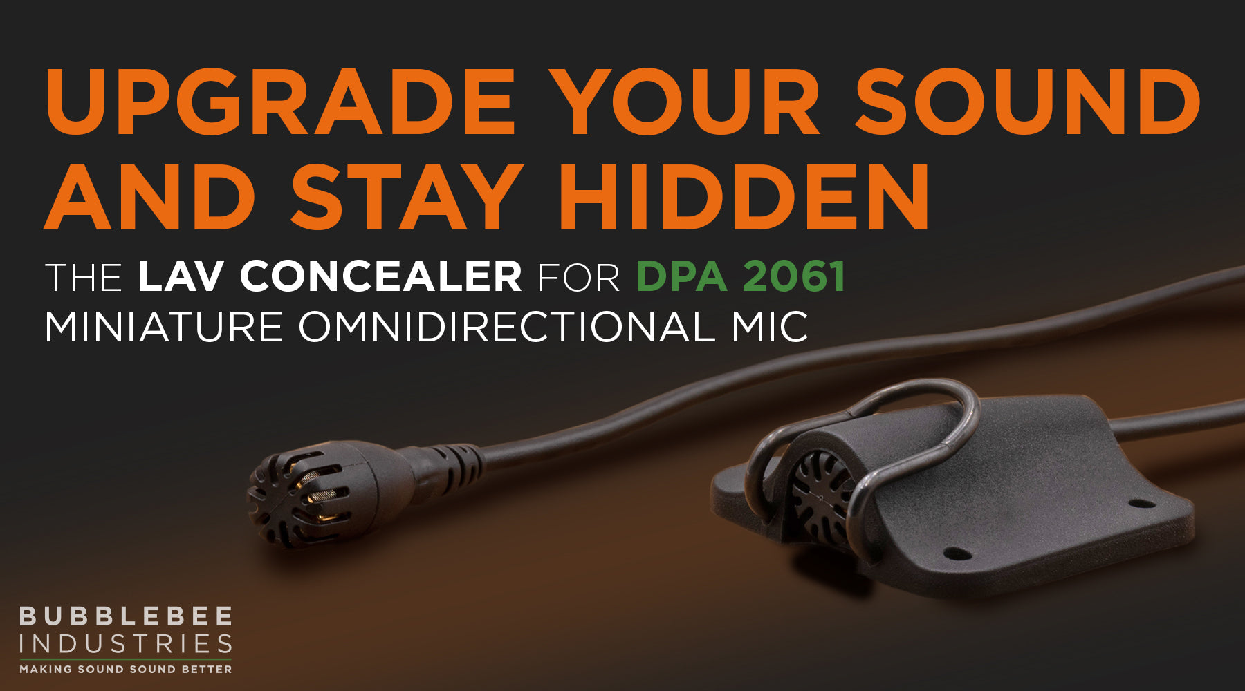 Upgrade Your Sound and Stay Hidden With the Lav Concealer for DPA 2061 Miniature Omnidirectional Mic