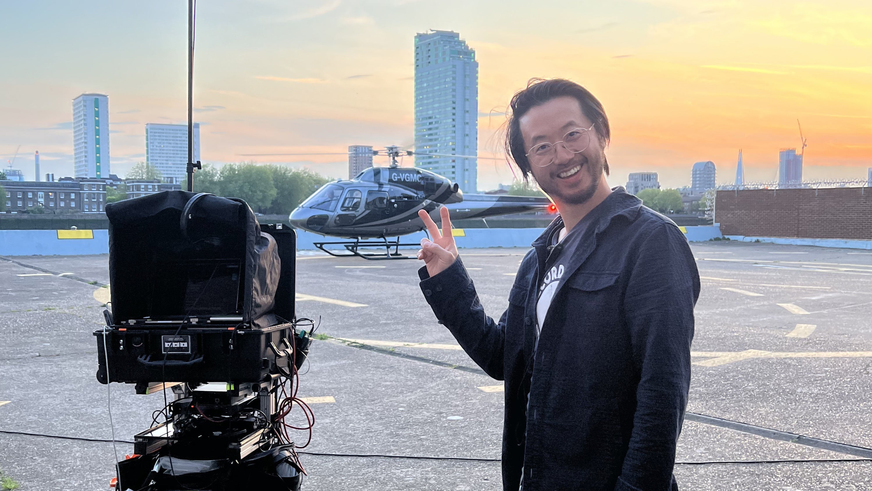 Anthony Leung and The Sidekick 3: Delivering Invisible Playback from a Helicopter Over London