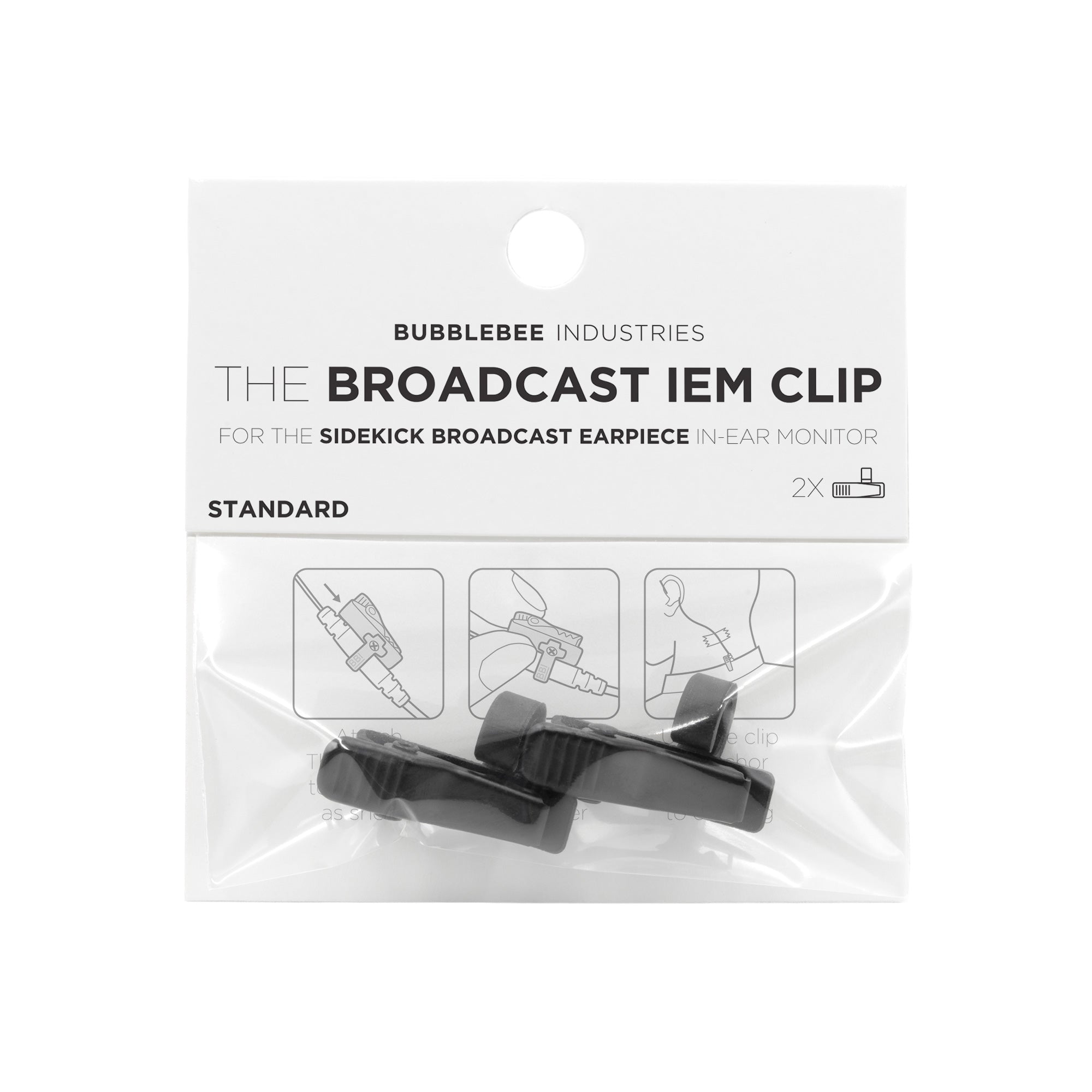 The Broadcast IEM Clip for Sidekick Broadcast Earpiece IFB