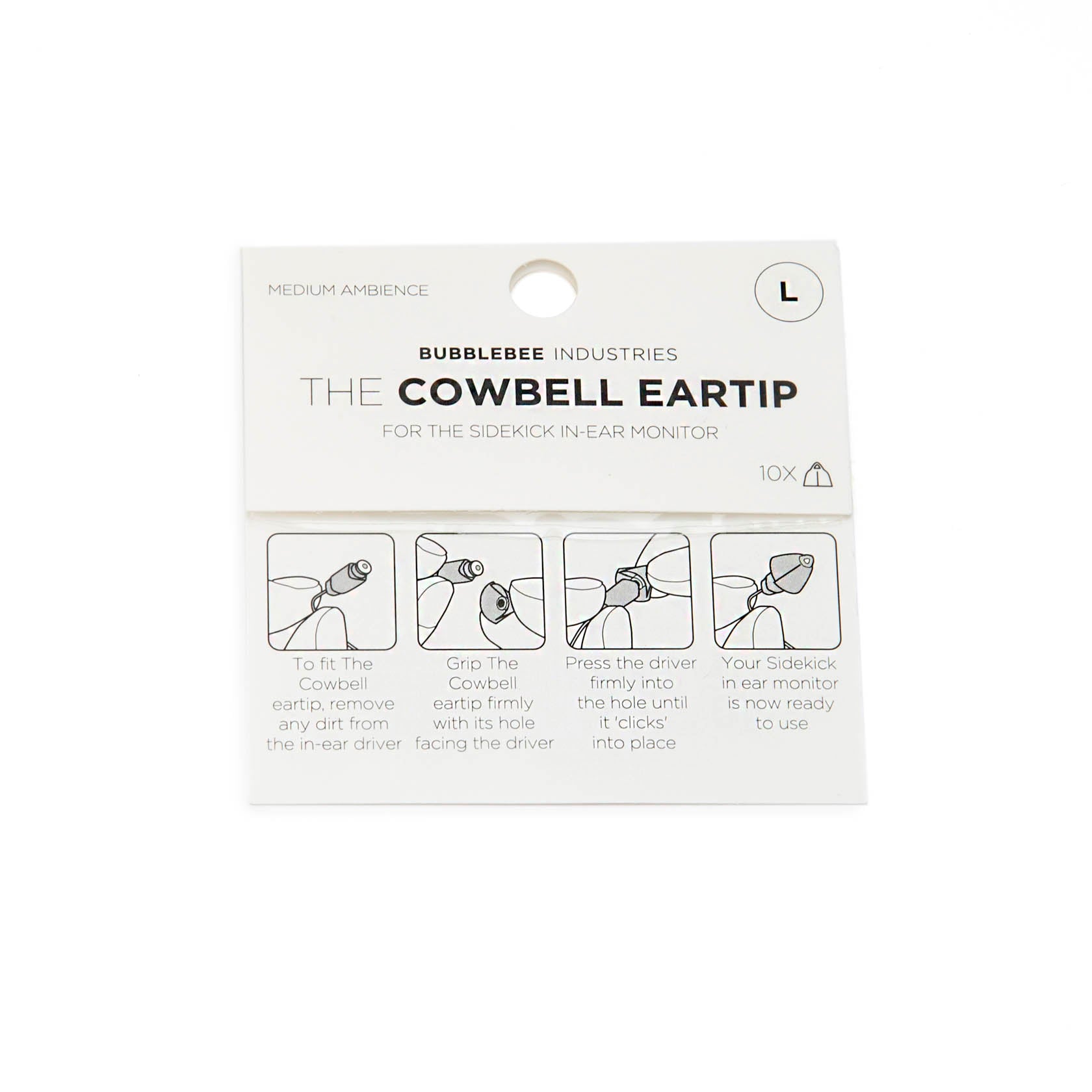The Sidekick Cowbell Eartip, 10-Pack