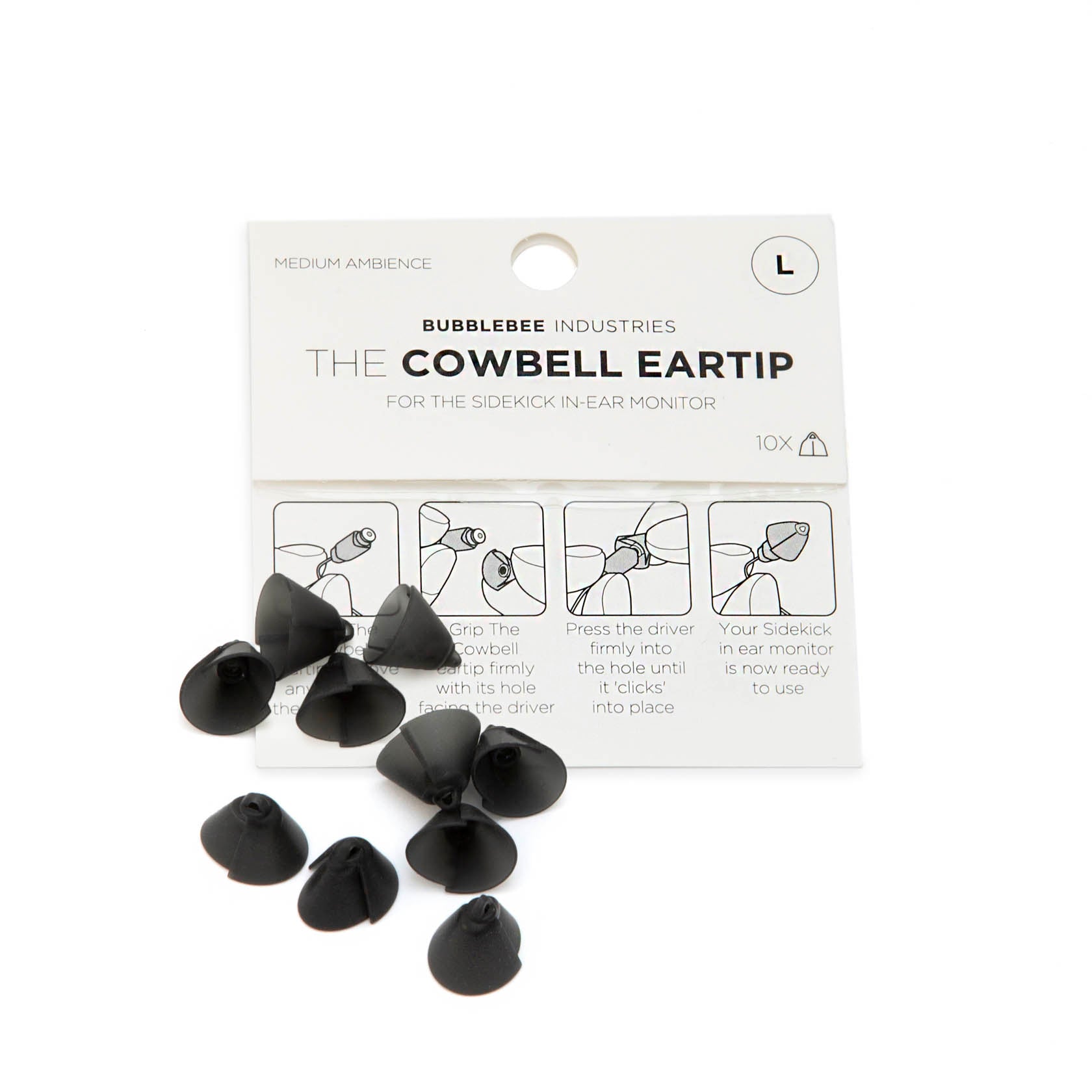 The Sidekick Cowbell Eartip, 10-Pack